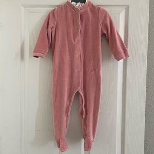 Onesie and velour sleep suit